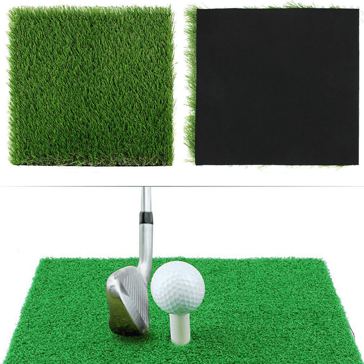 1X1.25M Golf Grass Mat Practice Training Lawn Mat Golf Hitting Mat with Tees Durable Golf Pad - MRSLM