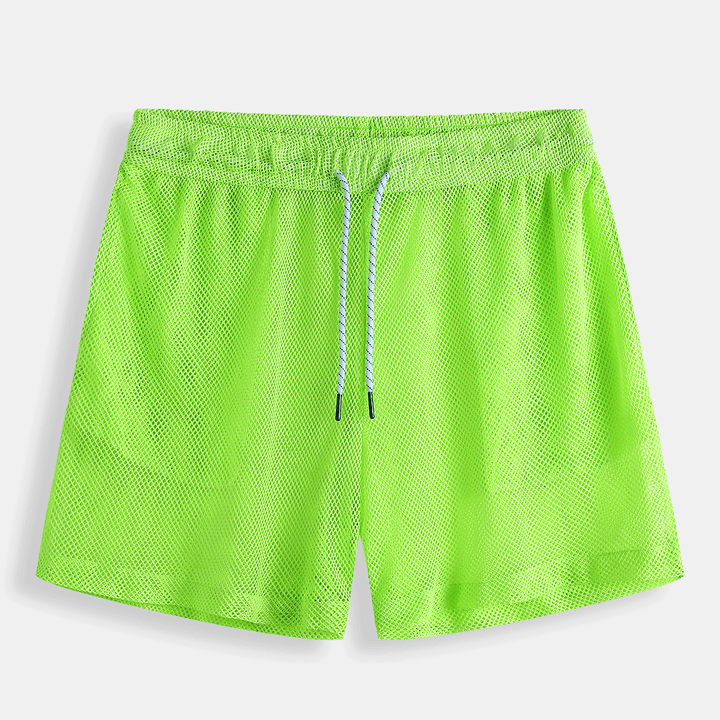 Mesh Plain See through Board Shorts - MRSLM