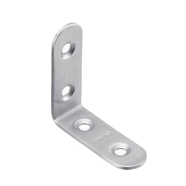 Stainless Steel Corner Braces Joint Code L Shaped Right Angle Bracket Shelf Support for Furniture - MRSLM