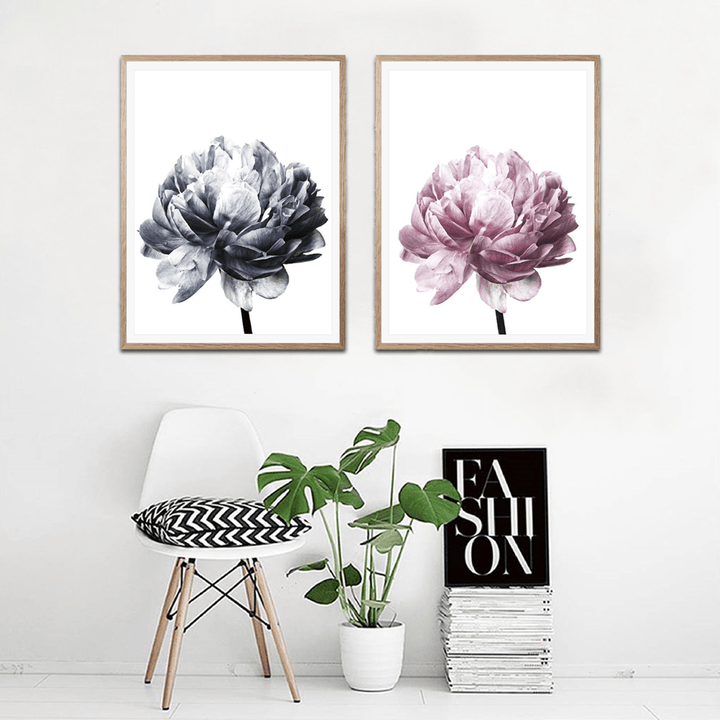 20X30/30X40Cm Flower Modern Wall Art Canvas Paintings Picture Home Decor Mural Poster with Frame - MRSLM