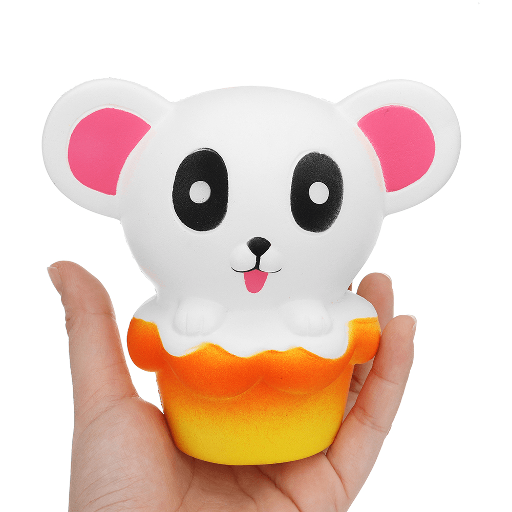 Bear Cake Squishy 11*12.5*8CM Slow Rising Cartoon Gift Collection Soft Toy - MRSLM