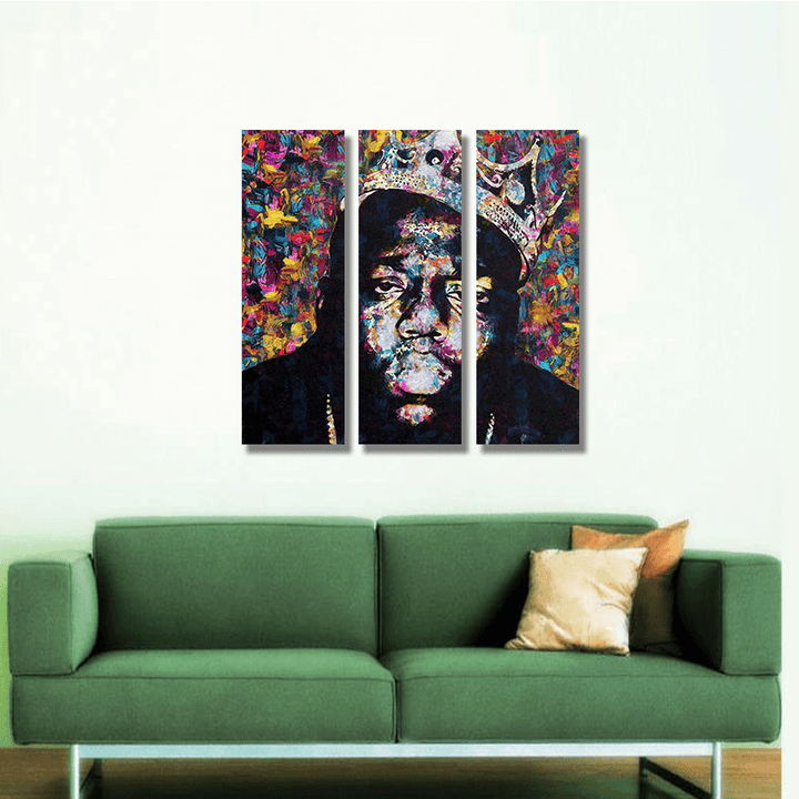 Miico Hand Painted Three Combination Decorative Paintings People Portrait Oil Painting Wall Art for Home Decoration - MRSLM