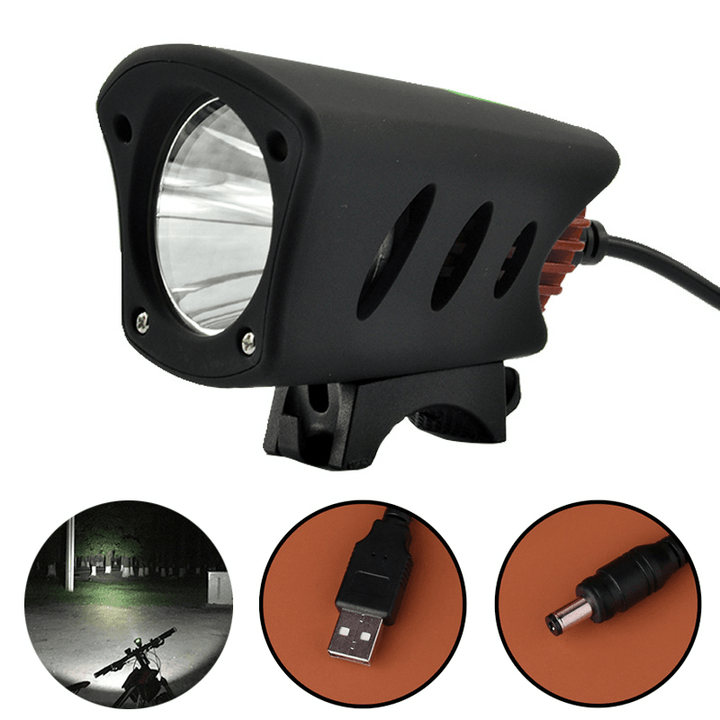 XANES XL02 800LM Dual Interface T6 LED IPX65 Waterproof Bike Light Headlamp Cycling Light - MRSLM