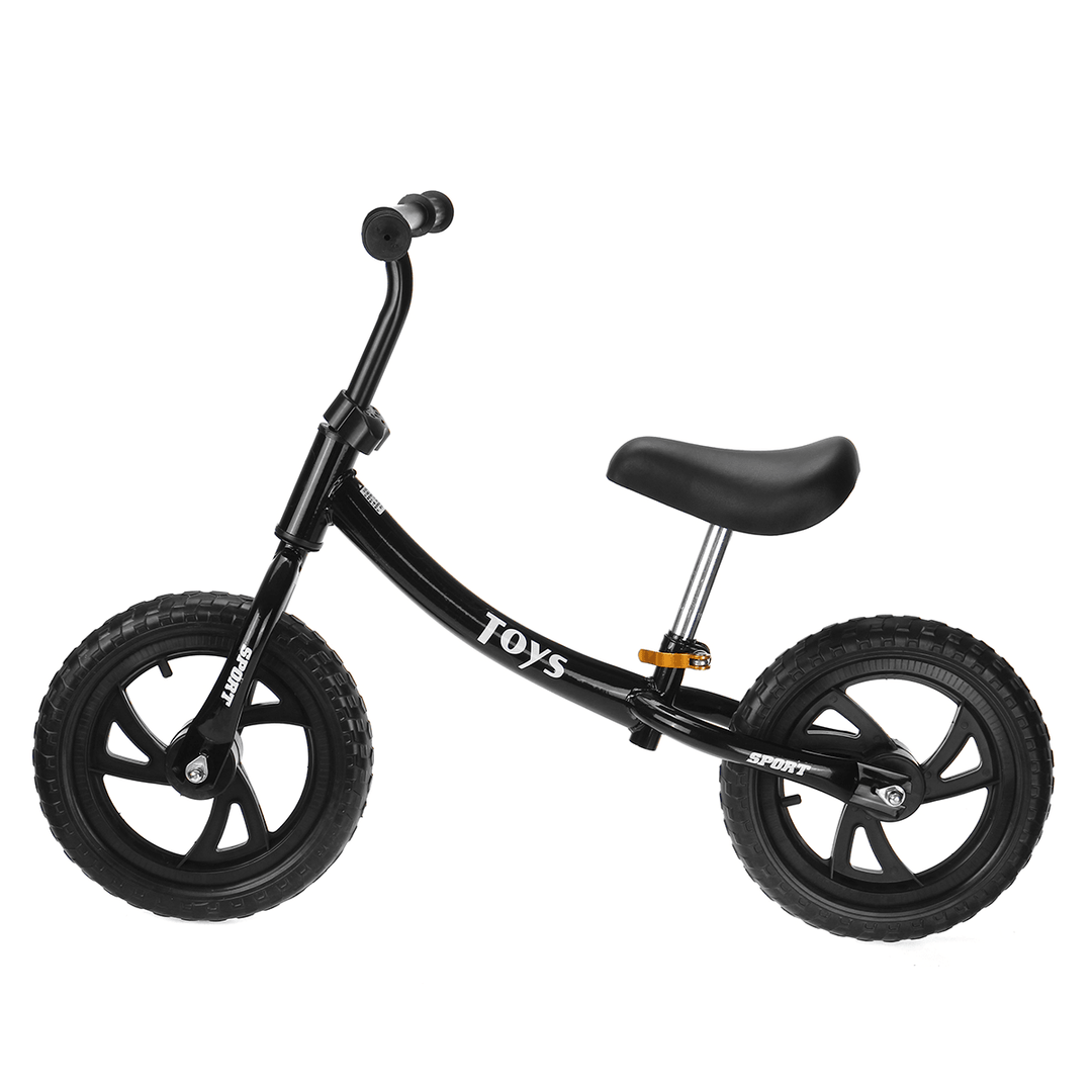 12 Inch Kids Bike No Pedal Toddler Balance Bike Children Scooter Bicycle for 2/3/4/5 Year Old Beginner Rider Training - MRSLM