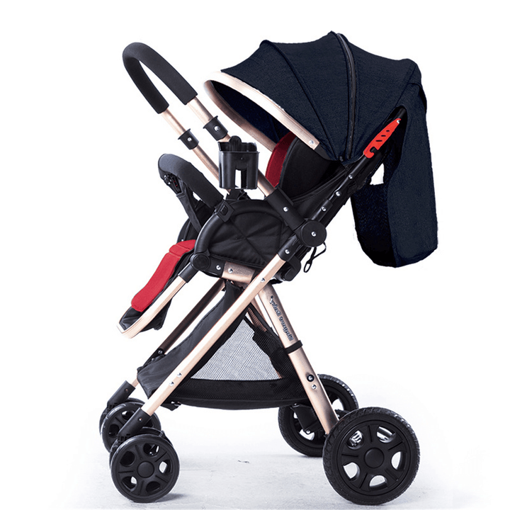 Folding Lightweight Baby Stroller Cart Sit Lie Two-Way Kids Stroller Car Travel Pushchair - MRSLM