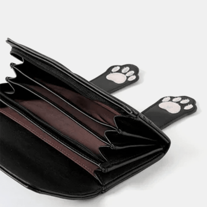 Women Fashion Cute Cat Small Handbag Long Wallet Purse - MRSLM