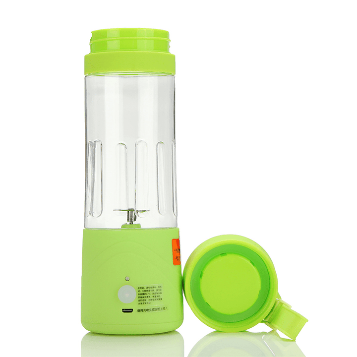 3.6V Portable Blender Smoothie Juicer Cup 14Oz Fruit Mixing Machine with 2000Mah USB Rechargeable Blender for Home - MRSLM