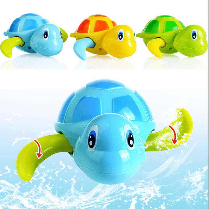 Baby Tortoise Bathroom Toys Baby Bathing in Water Swimming - MRSLM