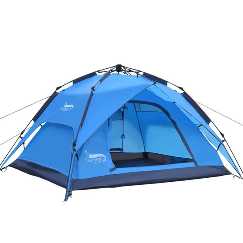 Desert&Fox Automatic Camping Tent 3-4 People Waterproof Windproof Tent Sun Shelter Canopy for Outdoor Camping Travel 3 Use - MRSLM