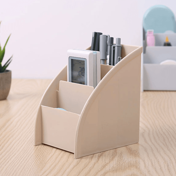 Remote Control Phone Stand Holder Desktop Organizer Home Office Storage Boxes - MRSLM