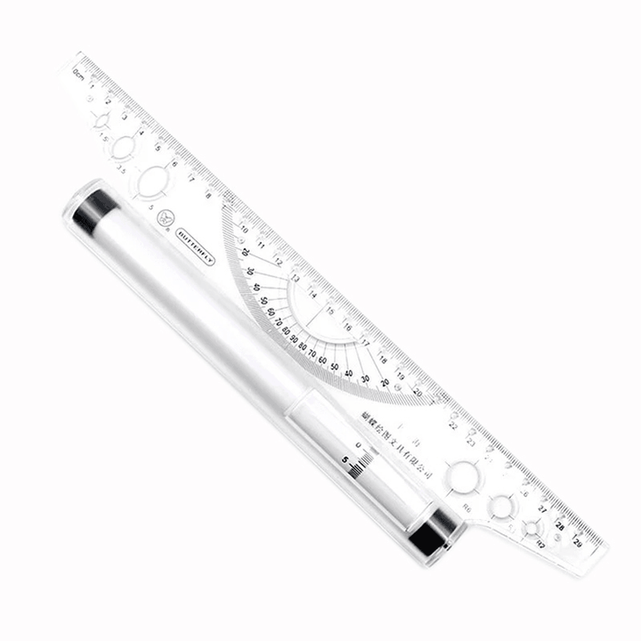 G30 Balance Rule School Office Drawing Template Angle Ruler Drawing Ruler - MRSLM