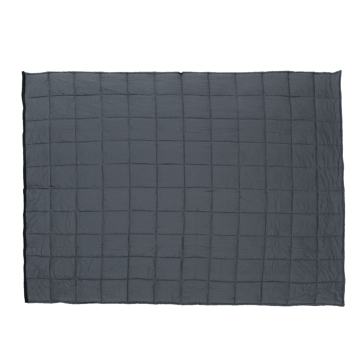 120X180Cm Black Grey Weighted Blanket Cotton 7/9/11.5Kg Heavy Sensory Relax Blankets - MRSLM