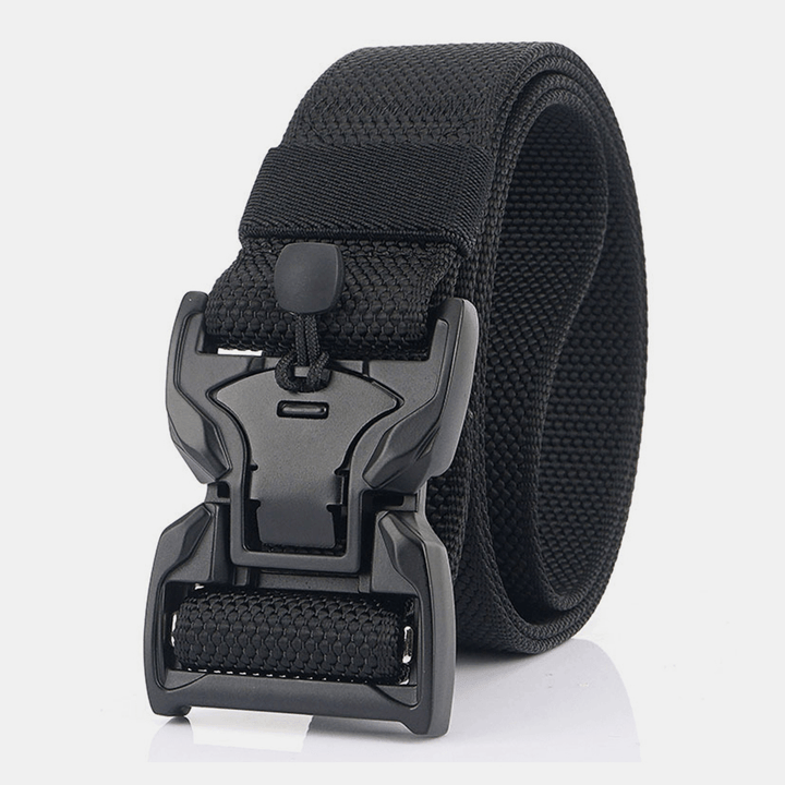 Men Nylon Braided 125Cm Magnet Quick Release Buckle Wear-Resistant Outdoor Military Training Tactical Belts - MRSLM