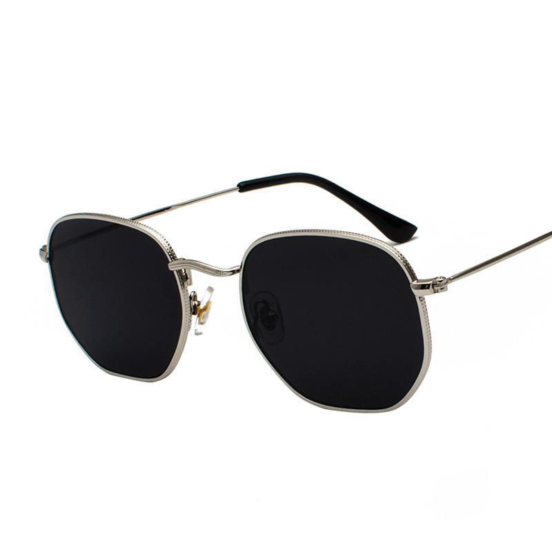 Harajuku Personality Irregular Sunglasses Fashion Metal Glasses Men'S Literary Style Sunglasses - MRSLM