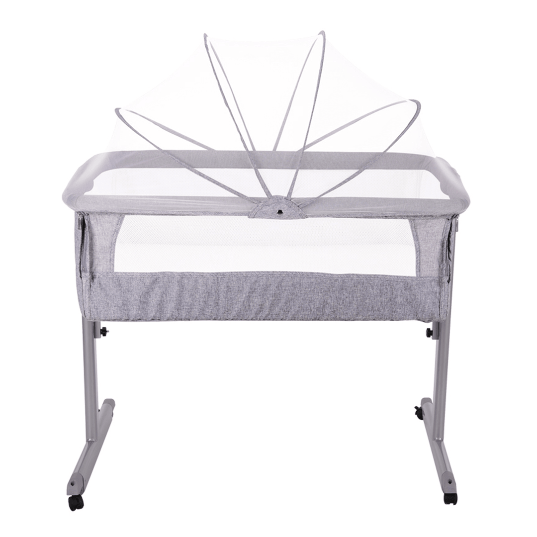 Multifunction Baby Bedside Crib Portable Folding Travel Cot Bed Mattress Mosquitonet Set - MRSLM