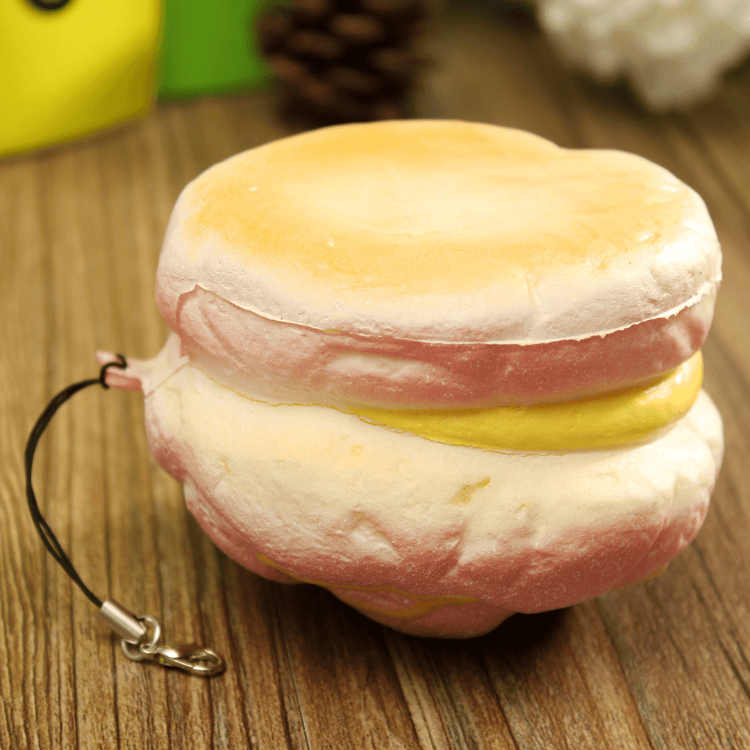 Squishy Cell Phone Charms Soft Cream Bread Bag Straps Hand Pillow - MRSLM