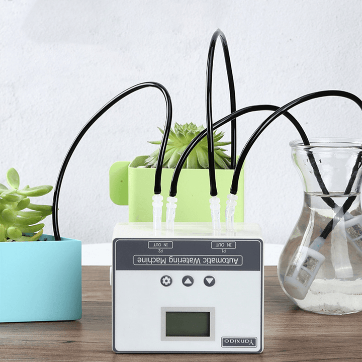 WIFI Connection Drip Irrigation System Set Double Pump Automatic Watering Device Timer Kit Mobile APP Intelligent Control - MRSLM