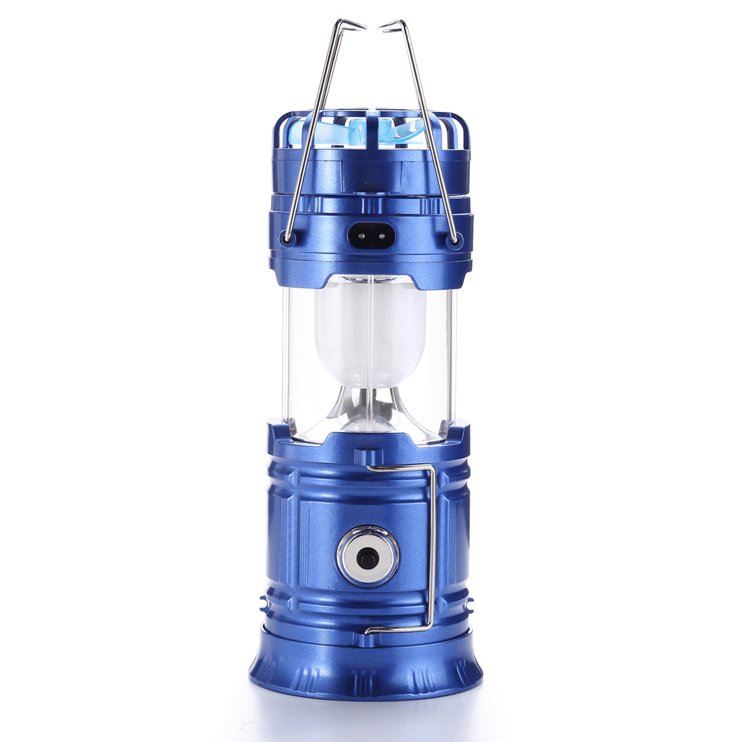 Ipree™ Portable Camping Tent Cool Fan Lantern LED Solar Rechargeable Tent Night Flashlight Lamp - MRSLM