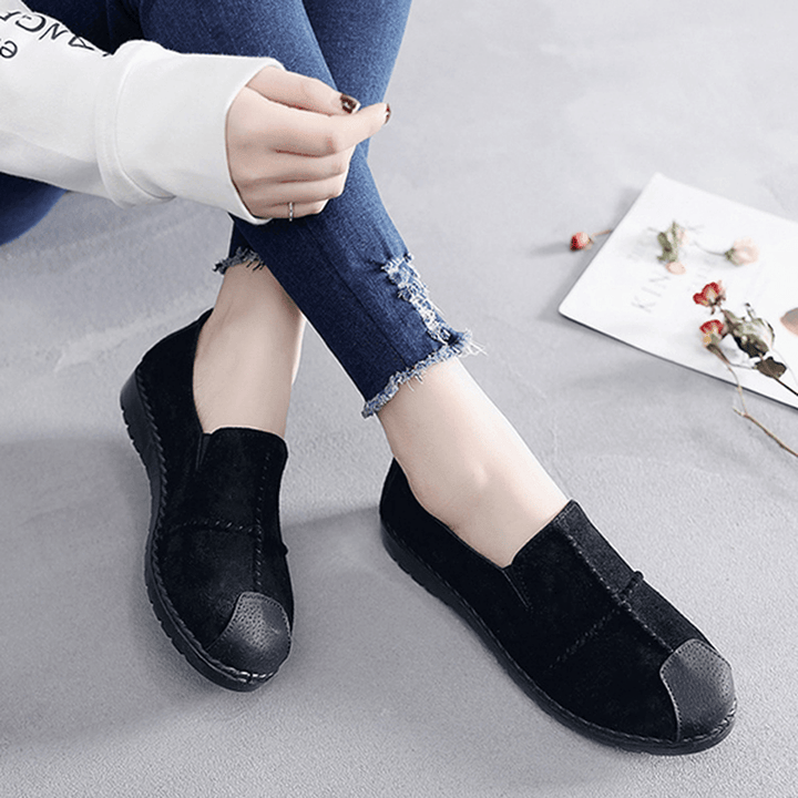 Women Casual Suede Soft Sole Loafers - MRSLM