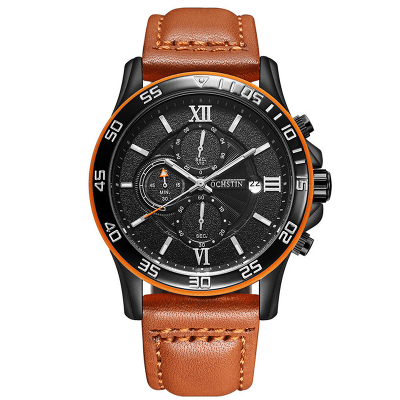 OCHSTIN GQ068A Multi-Function Chronograph Men Wrist Watch Business Style Quartz Watches - MRSLM