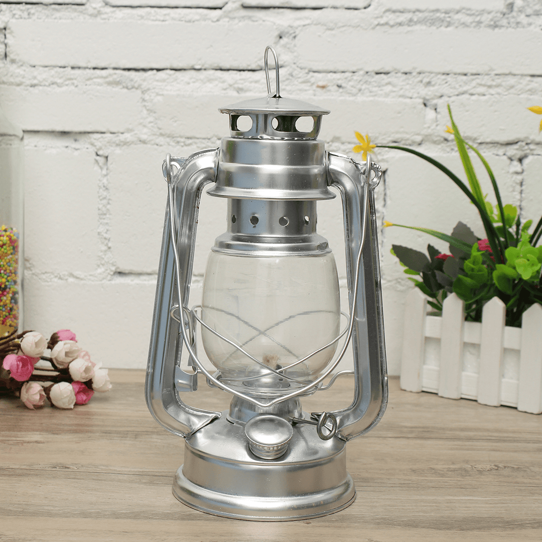 Ipree® Retro Oil Lantern Outdoor Garden Camp Kerosene Paraffin Portable Hanging Lamp - MRSLM