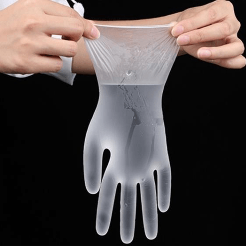 WEISHENG 100*Pcs Disposable PVC BBQ Gloves Waterproof Anti-Infection Safety Glove - MRSLM