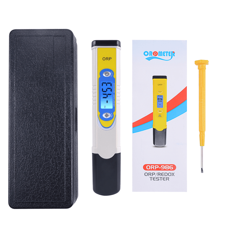 ORP-986 Meter Oxidation Reduction Potential Industry Experiment Analyzer Redox Meter Aquarium Drink Water Quality Tester - MRSLM