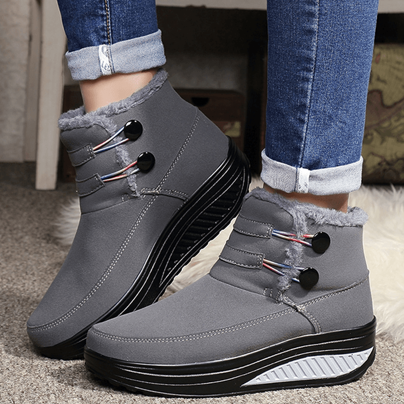 Women Winter Slip on Keep Warm Boots - MRSLM