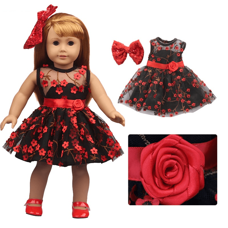 American Girl Doll Clothes Saf Dress and Headdress Doll Set - MRSLM