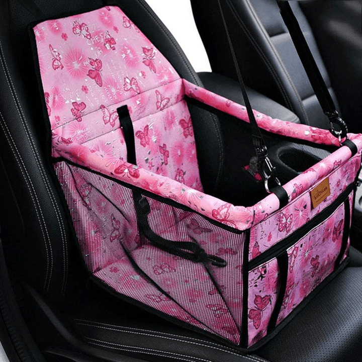 Foldable Pet Dog Car Seat Cover Safe Basket Protector Puppy Travel Pet Carrier Bag - MRSLM