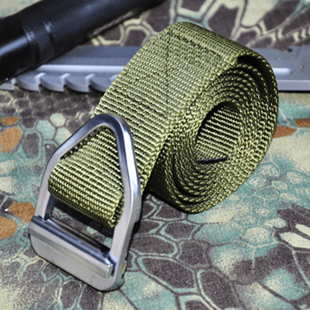 Men Canvas Multifunction Pin Buckle 115Cm Adjustable Tactical Belt - MRSLM