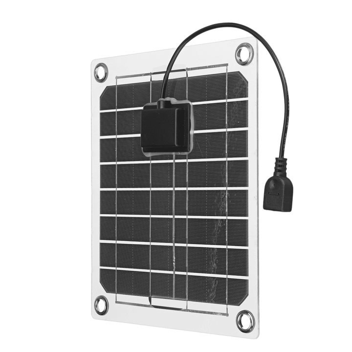 20W Monocrystalline Silicon Solar Air Pump Portable USB Oxygen Pump Solar Powered Oxygen Air Pump for Aquarium Fish Tank Water Oxygenator Pond Aerator Airpump - MRSLM