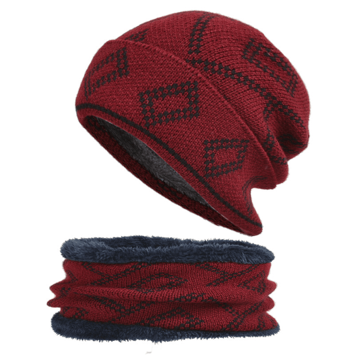 Hedging Hat with Thick Square Pattern to Keep Warm - MRSLM