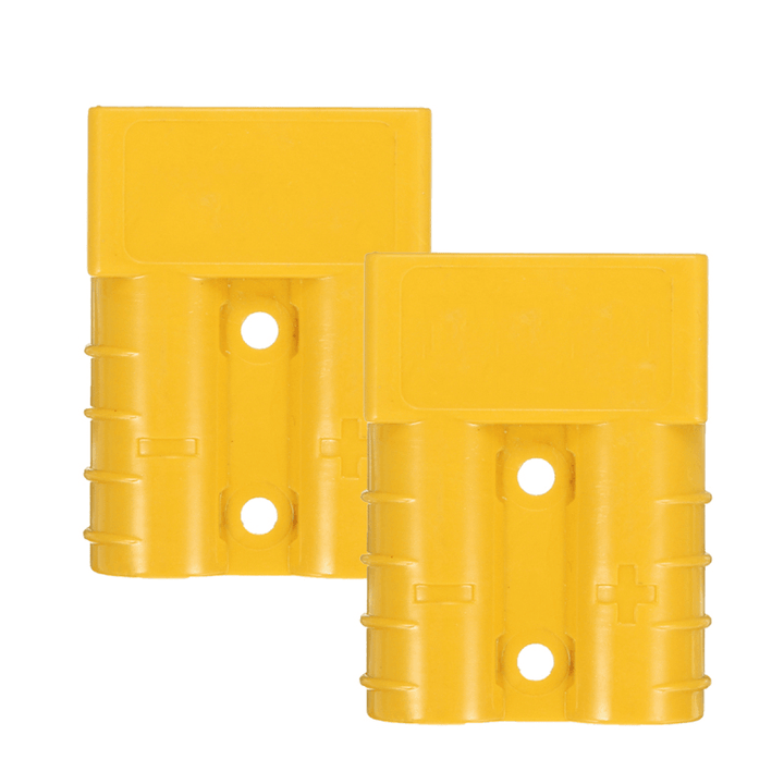 2Pcs 50A DC12/24V Anderson Style Plug Connectors Anderson Power Plug 4X Terminals Yellow - MRSLM