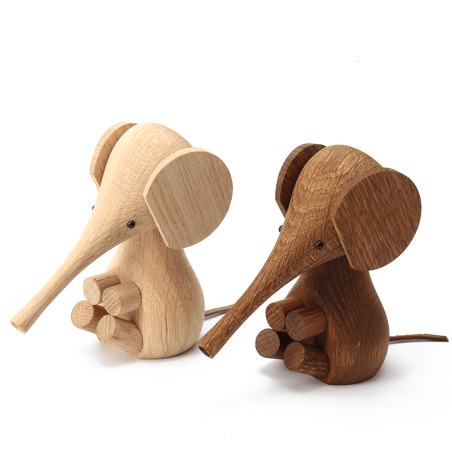 Adjustable Handicraft Elephant Wooden Animal Doll Smooth Surface Home Decorations Gift - MRSLM