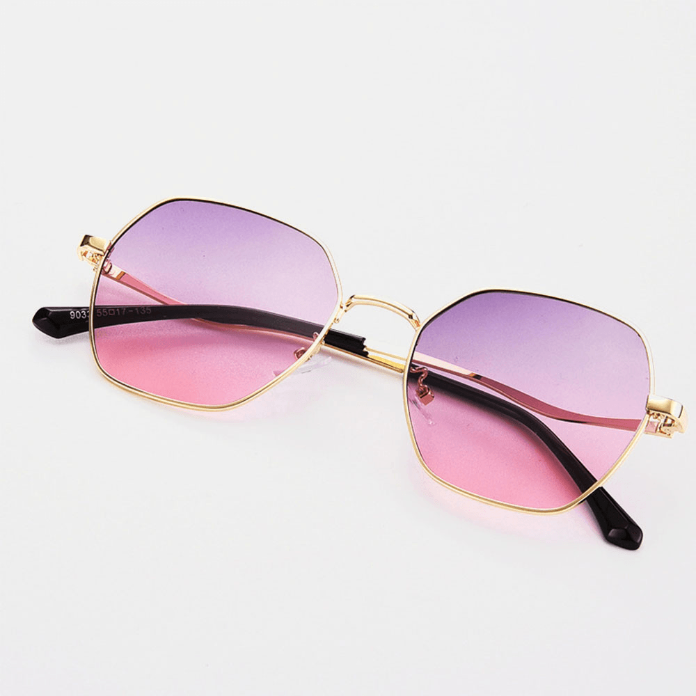 Women Irregular Shape Polygon UV Protection Fashion Sunglasses - MRSLM