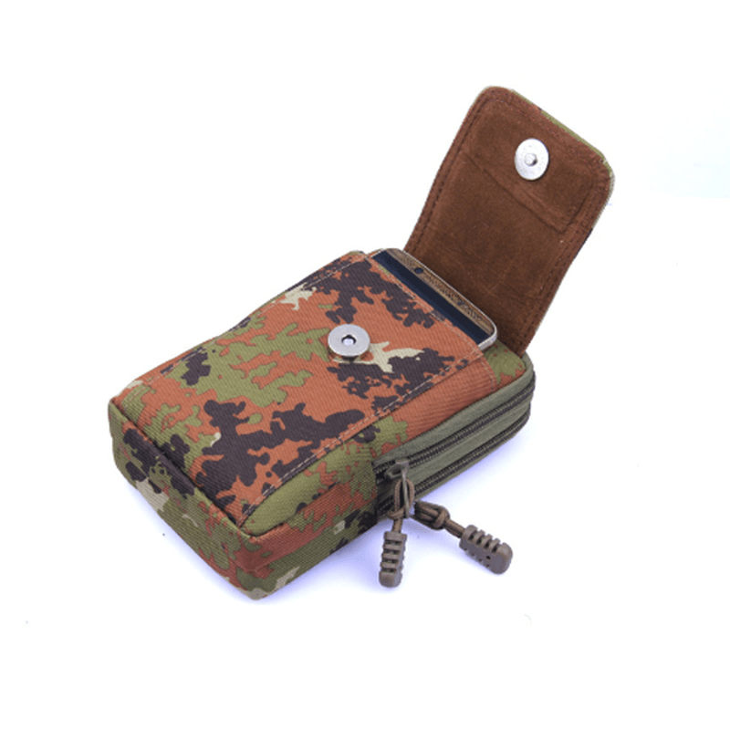 Couple Tactical Bag Camouflage Waist Bag Phone Bag Camping Hiking Hunting Pocket - MRSLM