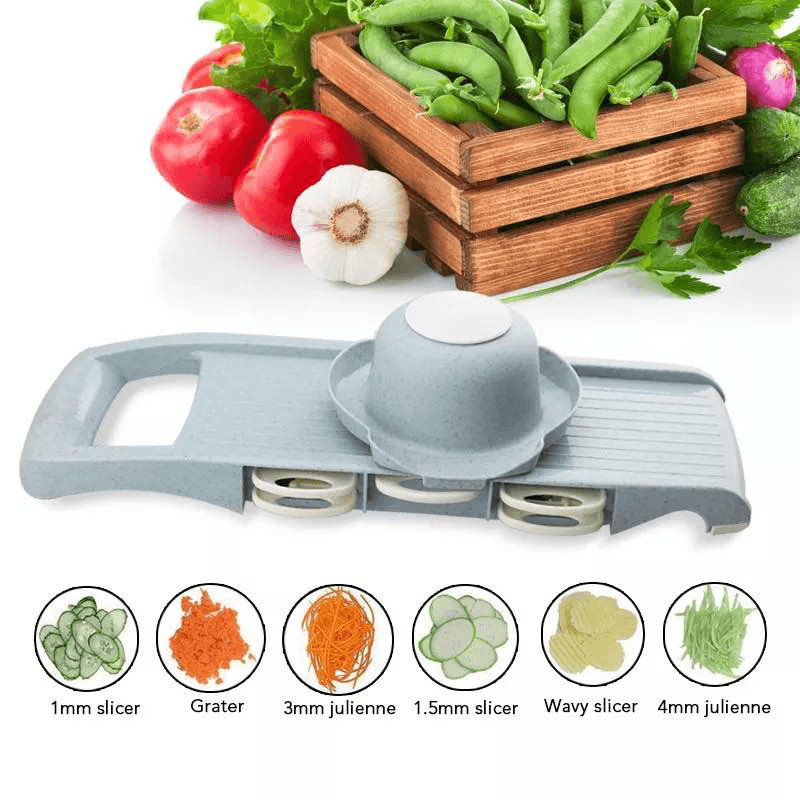 Multi-Function Vegetable Cutter with Steel Blade Mandoline Slicer Fruit Grater for Kitchen Cutting Tool - MRSLM