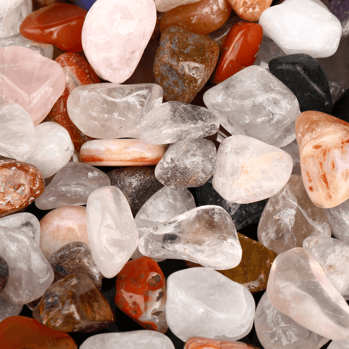 1000G Natural Quartz Crystals Bulk Mixed Agate Gemstones Healing Tumbled Stone - MRSLM