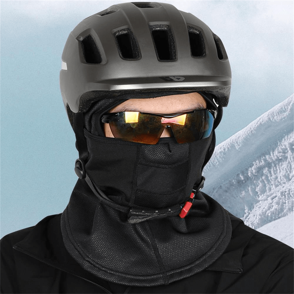 WEST BIKING Thermal Face Mask Wind-Proof Cycling Neck Warmer Motorcycle under Helmet Lining Mask Caps with Ear Covers Retention Hat - MRSLM