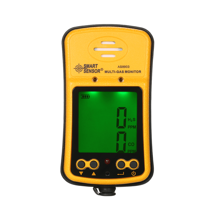 SMART SENSOR® AS8903 2 in 1 Gas Analyzer Carbon Monoxide Detector Carbonic Oxide Hydrogen Sulfide Gas Tester 0-999Ppm - MRSLM