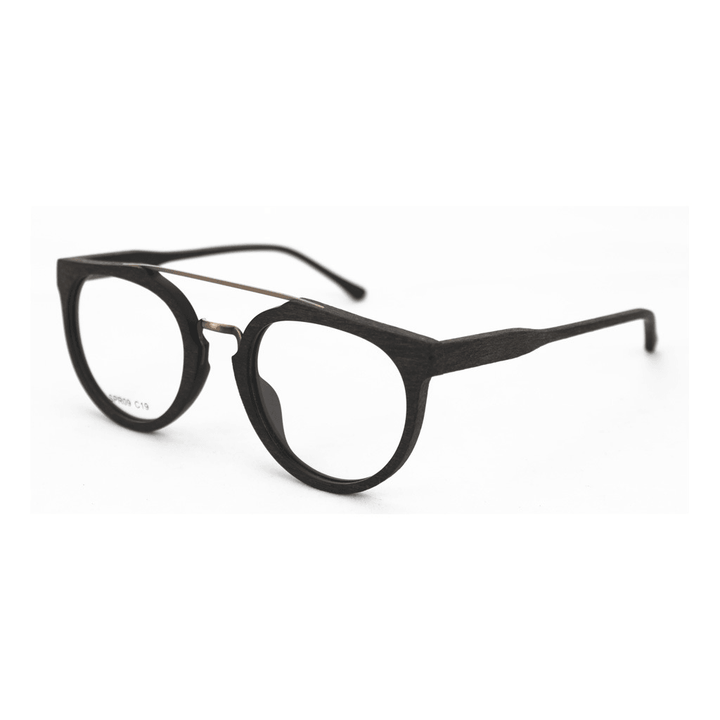 Classic Wood Grain Eyeglass Frame - MRSLM