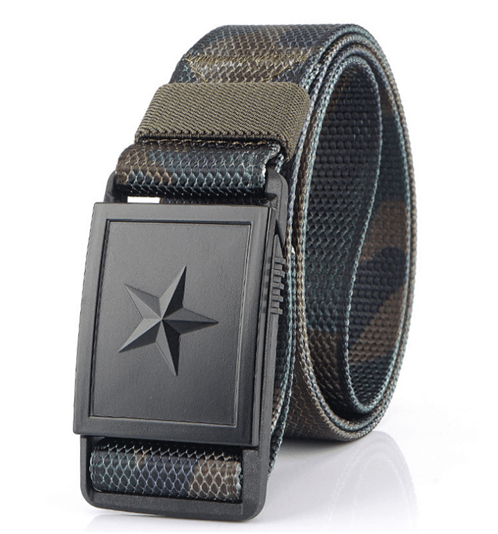 Men'S Canvas Belt with Magnetic Buckle Belt - MRSLM