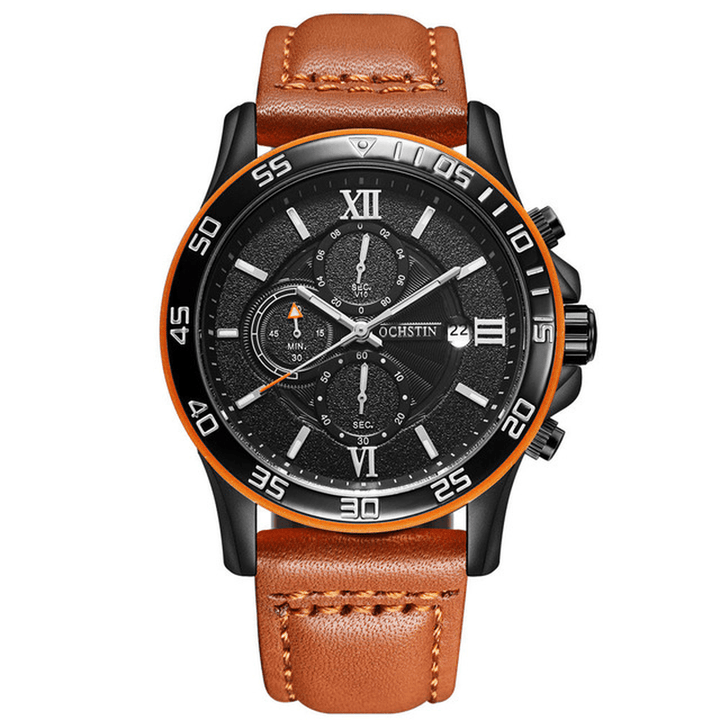 OCHSTIN GQ068A Multi-Function Chronograph Men Wrist Watch Business Style Quartz Watches - MRSLM