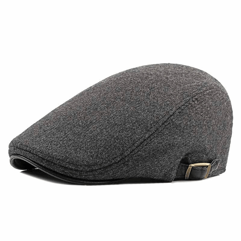 Fashion Simple Men'S Retro Woolen Beret - MRSLM