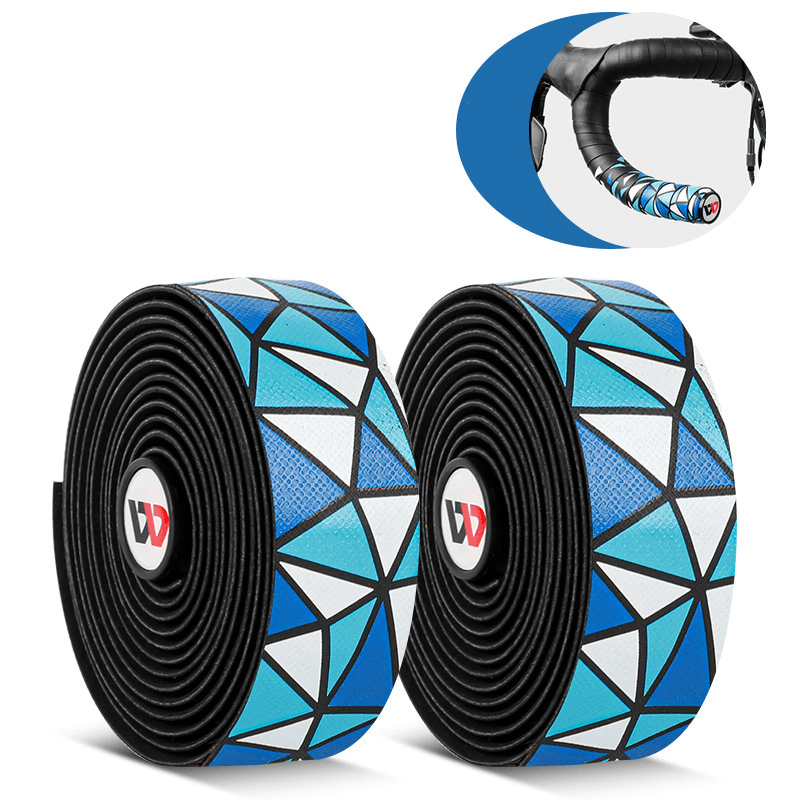 WEST BIKING 2 Pcs Bike Handlebar Tapes PU Anti-Slip Waterproof Handlebar Grip Wraps Adhesive Strap for Cycling Bicycle Mountain Bike - MRSLM