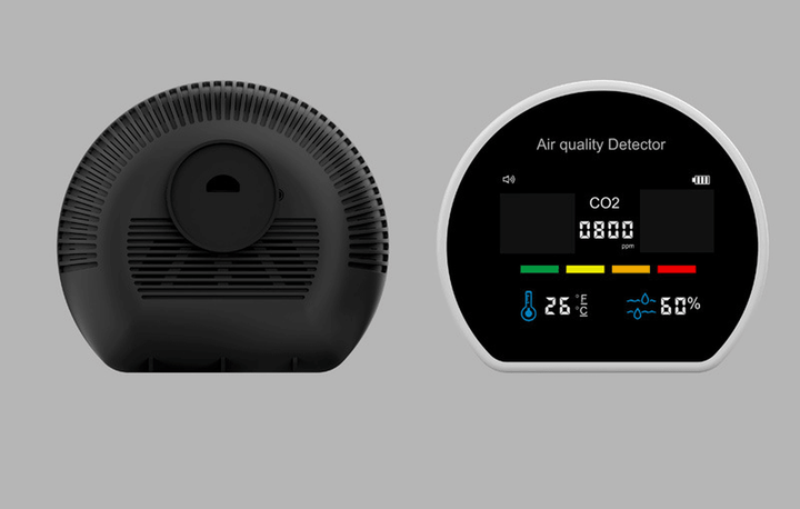 Wall-Mounted Portable Infrared NDIR 3In1 Air Quality Detector with Measuring Temperature Humidity CO2 Tester - MRSLM