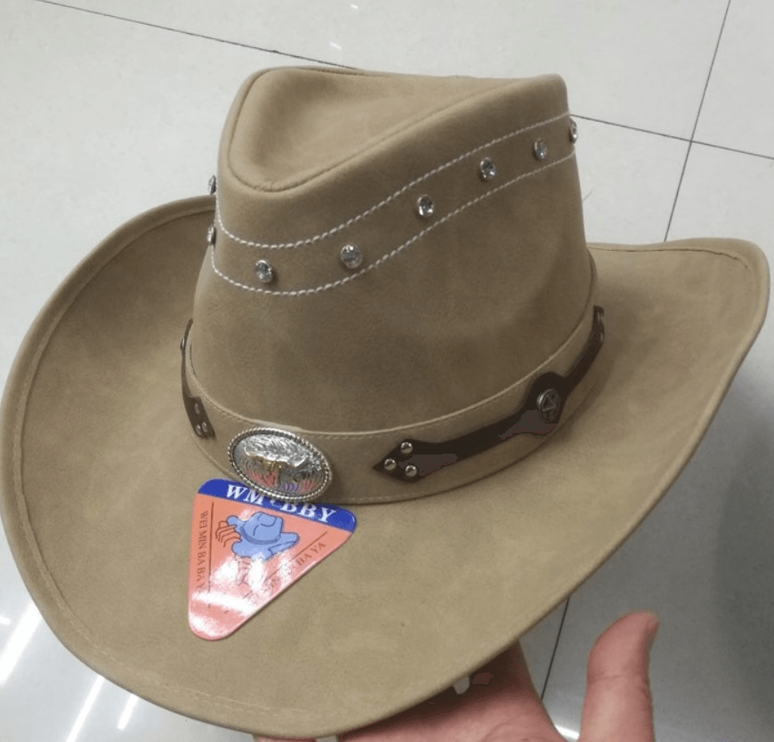 Men'S Hat Spring Western Cowboy Hat Summer Fashion Big Eaves Green - MRSLM