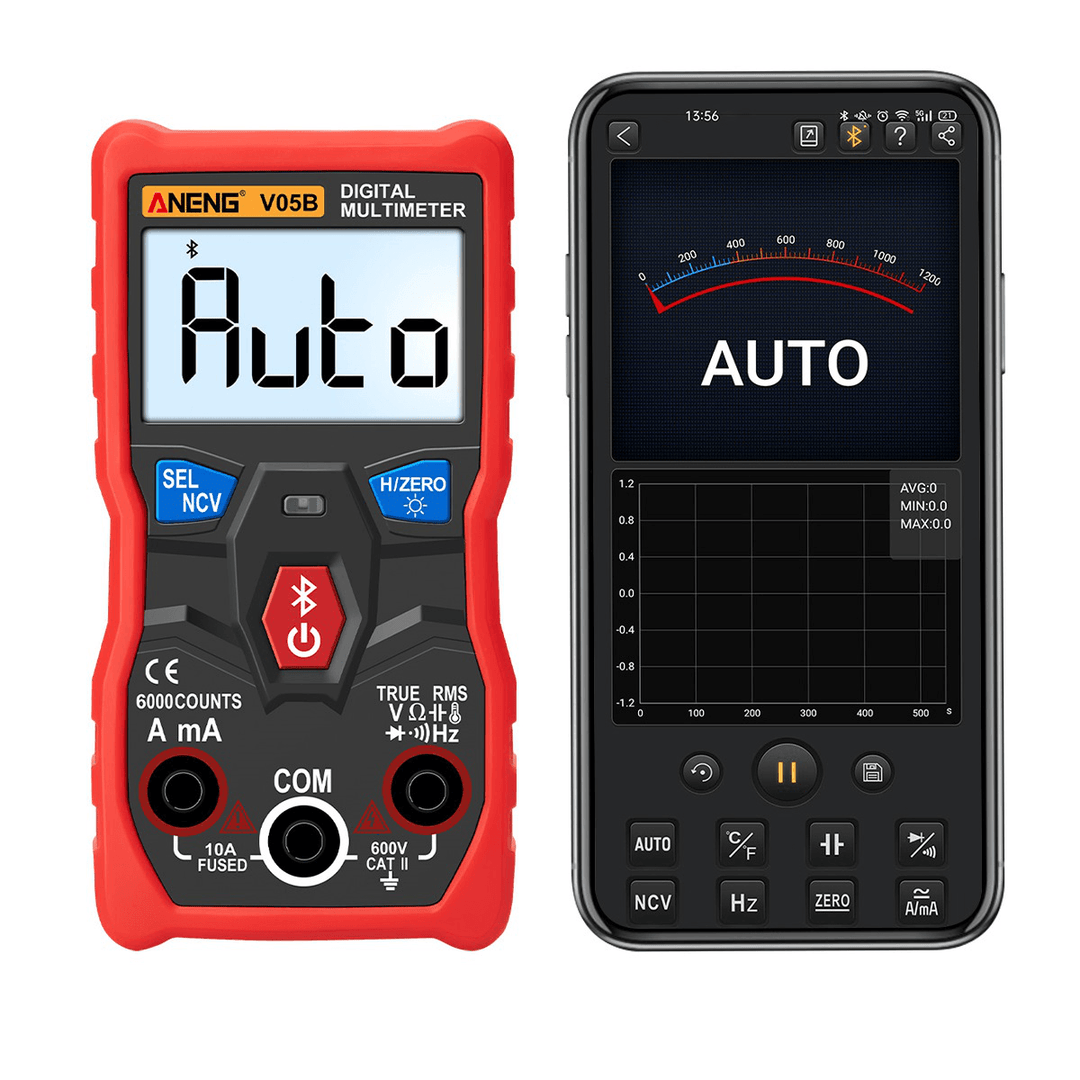 ANENG V05B Digital True RMS Bluetooth 6000 Counts Professional Analog Multimeter AC/DC Currents Voltage Mini Testers Multimetro - MRSLM