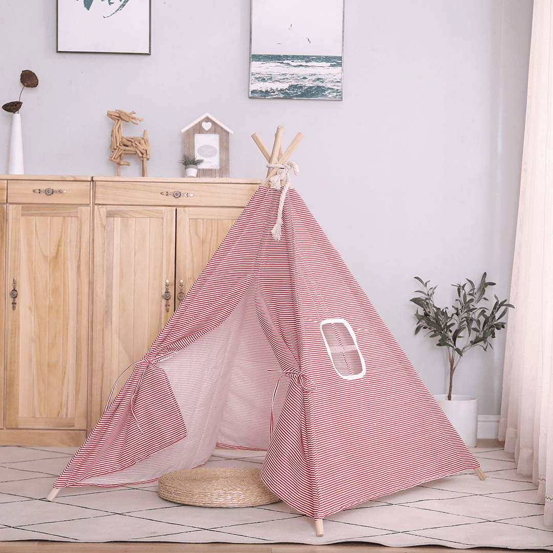 Indoor Children Kids Play Tent Teepee Wigwam Gift Pretend Playhouse Sleeping Dome Toys Castle Cubby - MRSLM